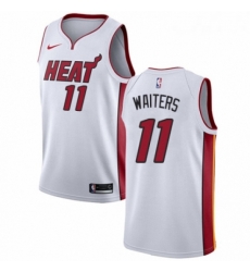 Womens Nike Miami Heat 11 Dion Waiters Authentic NBA Jersey Association Edition