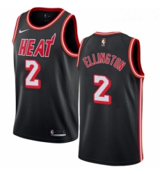 Womens Nike Miami Heat 2 Wayne Ellington Authentic Black Black Fashion Hardwood Classics NBA Jersey