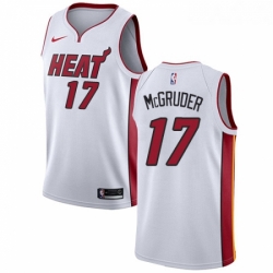 Youth Nike Miami Heat 17 Rodney McGruder Swingman White NBA Jersey Association Edition 