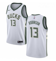 Youth Nike Milwaukee Bucks 13 Glenn Robinson Authentic White Home NBA Jersey Association Edition 