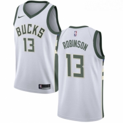 Youth Nike Milwaukee Bucks 13 Glenn Robinson Authentic White Home NBA Jersey Association Edition 