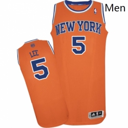 Mens Adidas New York Knicks 5 Courtney Lee Authentic Orange Alternate NBA Jersey Mens Adidas New York Knicks 5 Courtney Lee Authentic Orange Alternate NBA Jersey