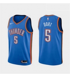 Men Nike Thunders 5 Luguentz Dort Blue Edition Jersey