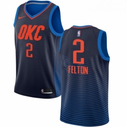 Womens Nike Oklahoma City Thunder 2 Raymond Felton Authentic Navy Blue NBA Jersey Statement Edition 