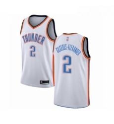 Womens Oklahoma City Thunder 2 Shai Gilgeous Alexander Swingman White Basketball Jersey Association Edition 