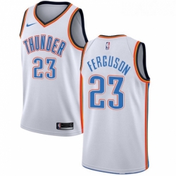 Youth Nike Oklahoma City Thunder 23 Terrance Ferguson Authentic White Home NBA Jersey Association Edition 