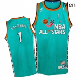 Mens Mitchell and Ness Orlando Magic 1 Penny Hardaway Swingman Light Blue 1996 All Star Throwback NBA Jersey