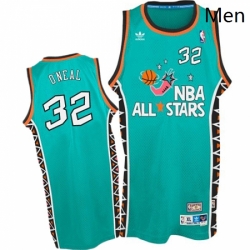 Mens Mitchell and Ness Orlando Magic 32 Shaquille ONeal Authentic Light Blue 1996 All Star Throwback NBA Jersey