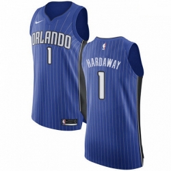 Mens Nike Orlando Magic 1 Penny Hardaway Authentic Royal Blue Road NBA Jersey Icon Edition