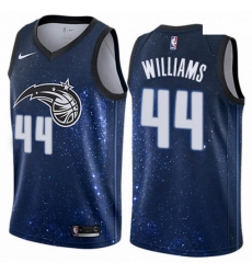 Mens Nike Orlando Magic 44 Jason Williams Authentic Blue NBA Jersey City Edition