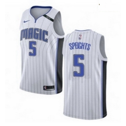 Mens Nike Orlando Magic 5 Marreese Speights Swingman NBA Jersey Association Edition 