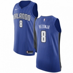 Mens Nike Orlando Magic 8 Mario Hezonja Authentic Royal Blue Road NBA Jersey Icon Edition