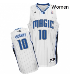 Womens Adidas Orlando Magic 10 Evan Fournier Swingman White Home NBA Jersey