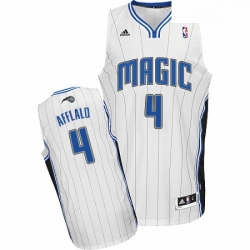 Womens Adidas Orlando Magic 4 Arron Afflalo Swingman White Home NBA Jersey 