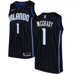 Womens Nike Orlando Magic 1 Tracy Mcgrady Authentic Black Alternate NBA Jersey Statement Edition