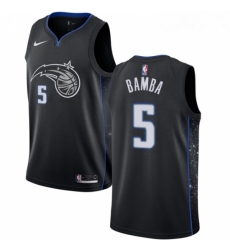 Womens Nike Orlando Magic 5 Mohamed Bamba Swingman Black NBA Jersey City Edition 