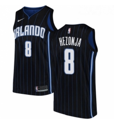 Womens Nike Orlando Magic 8 Mario Hezonja Swingman Black Alternate NBA Jersey Statement Edition