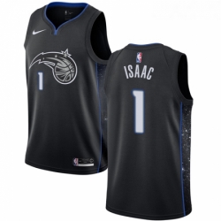 Youth Nike Orlando Magic 1 Jonathan Isaac Swingman Black NBA Jersey City Edition