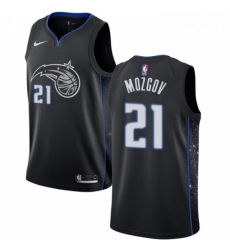 Youth Nike Orlando Magic 21 Timofey Mozgov Swingman Black NBA Jersey City Edition 