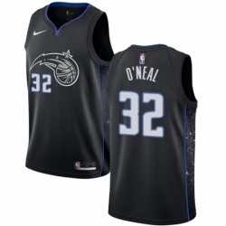 Youth Nike Orlando Magic 32 Shaquille O Neal Swingman Black NBA Jersey City Editi