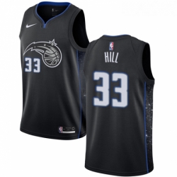 Youth Nike Orlando Magic 33 Grant Hill Swingman Black NBA Jersey City Edition