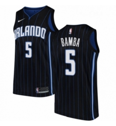 Youth Nike Orlando Magic 5 Mohamed Bamba Swingman Black NBA Jersey Statement Edition 