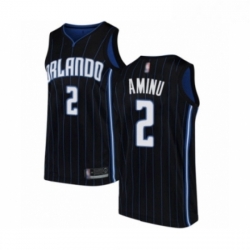 Youth Orlando Magic 2 Al Farouq Aminu Swingman Black Basketball Jersey Statement Edition 