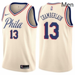 Mens Nike Philadelphia 76ers 13 Wilt Chamberlain Swingman Cream NBA Jersey City Edition Mens Nike Philadelphia 76ers 13 Wilt Chamberlain Swingman Cream NBA Jersey City Edition