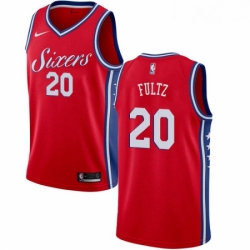 Mens Nike Philadelphia 76ers 20 Markelle Fultz Swingman Red Alternate NBA Jersey Statement Edition Mens Nike Philadelphia 76ers 20 Markelle Fultz Swingman Red Alternate NBA Jersey Statement Edition