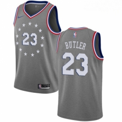 Mens Nike Philadelphia 76ers 23 Jimmy Butler Swingman Gray NBA Jersey City Edition  Mens Nike Philadelphia 76ers 23 Jimmy Butler Swingman Gray NBA Jersey City Edition