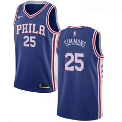 Mens Nike Philadelphia 76ers 25 Ben Simmons Swingman Blue Road NBA Jersey Icon Edition Mens Nike Philadelphia 76ers 25 Ben Simmons Swingman Blue Road NBA Jersey Icon Edition