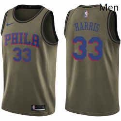 Mens Nike Philadelphia 76ers 33 Tobias Harris Green NBA Swingman Salute to Service Jersey  Mens Nike Philadelphia 76ers 33 Tobias Harris Green NBA Swingman Salute to Service Jersey