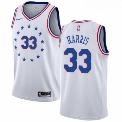 Mens Nike Philadelphia 76ers 33 Tobias Harris White NBA Swingman Earned Edition Jersey  Mens Nike Philadelphia 76ers 33 Tobias Harris White NBA Swingman Earned Edition Jersey