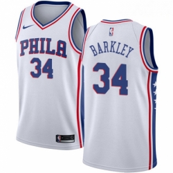 Mens Nike Philadelphia 76ers 34 Charles Barkley Authentic White Home NBA Jersey Association Edition Mens Nike Philadelphia 76ers 34 Charles Barkley Authentic White Home NBA Jersey Association Edition