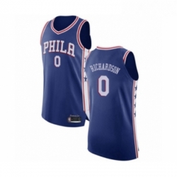 Mens Philadelphia 76ers 0 Josh Richardson Authentic Blue Basketball Jersey Icon Edition  Mens Philadelphia 76ers 0 Josh Richardson Authentic Blue Basketball Jersey Icon Edition