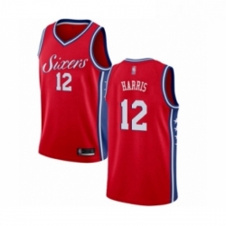 Mens Philadelphia 76ers 12 Tobias Harris Authentic Red Basketball Jersey Statement Edition  Mens Philadelphia 76ers 12 Tobias Harris Authentic Red Basketball Jersey Statement Edition