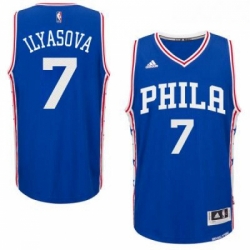 Mens Philadelphia 76ers 7 Ersan Ilyasova adidas Royal Swingman Road Jersey  Mens Philadelphia 76ers 7 Ersan Ilyasova adidas Royal Swingman Road Jersey