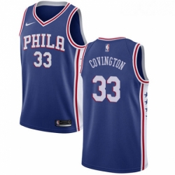 Youth Nike Philadelphia 76ers 33 Robert Covington Swingman Blue Road NBA Jersey Icon Edition