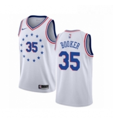 Youth Nike Philadelphia 76ers 35 Trevor Booker White Swingman Jersey Earned Edition 