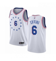 Youth Nike Philadelphia 76ers 6 Julius Erving White Swingman Jersey Earned Edition