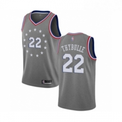 Youth Philadelphia 76ers 22 Mattise Thybulle Swingman Gray Basketball Jersey City Edition 