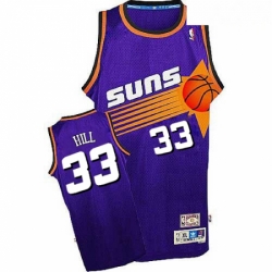 Mens Adidas Phoenix Suns 33 Grant Hill Swingman Purple Throwback NBA Jersey