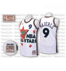 Mens Adidas Phoenix Suns 9 Dan Majerle Swingman White 1995 All Star Throwback NBA Jersey