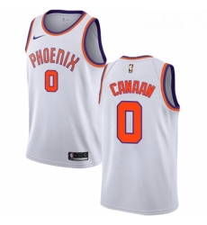 Mens Nike Phoenix Suns 0 Isaiah Canaan Swingman White NBA Jersey Association Edition 