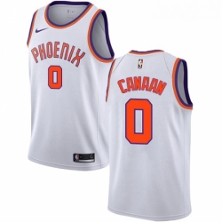 Mens Nike Phoenix Suns 0 Isaiah Canaan Swingman White NBA Jersey Association Edition 