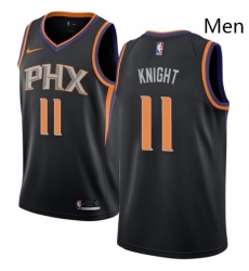 Mens Nike Phoenix Suns 11 Brandon Knight Authentic Black Alternate NBA Jersey Statement Edition