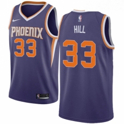 Womens Nike Phoenix Suns 33 Grant Hill Swingman Purple Road NBA Jersey Icon Edition