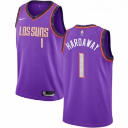 Youth Nike Phoenix Suns 1 Penny Hardaway Swingman Purple NBA Jersey 2018 19 City Edition