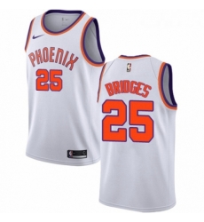 Youth Nike Phoenix Suns 25 Mikal Bridges Swingman White NBA Jersey Association Edition 