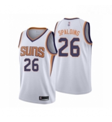 Youth Phoenix Suns 26 Ray Spalding Swingman White Basketball Jersey Association Edition 